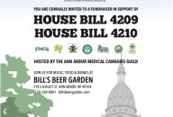 May 3rd – Join us! Cannabis Bill Fundraising Event at Bill’s Beer Garden in Ann Arbor