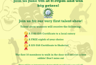 June 6th – Make Yourself at Om Talent Show!